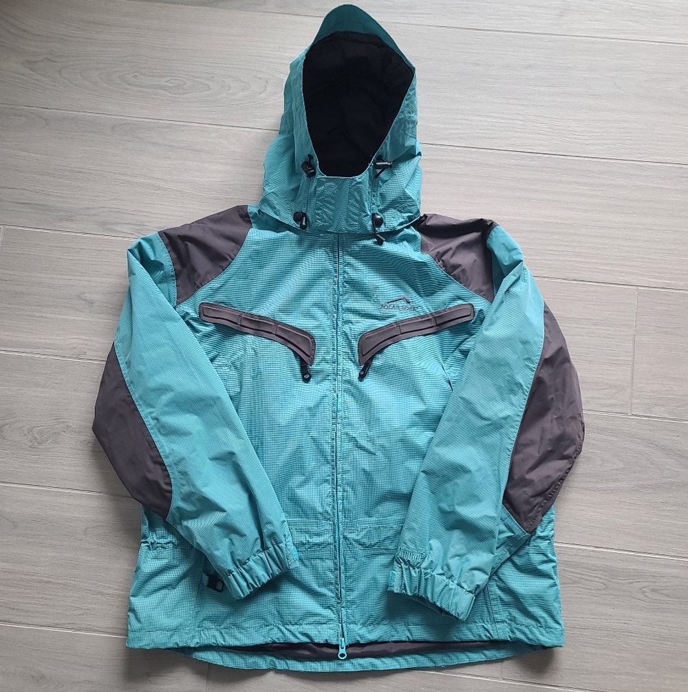 Polar Edge Platinum Series Womens XL Ski Snowboard Jacket  Aqua Charcoal